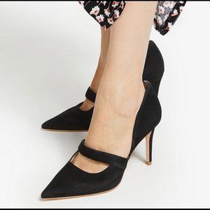 Boden Black Suede Adrianna Heels Sz 42